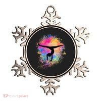 Rainbow Gymnastics Female Gymnast Silhouette HandStand Ornament thumb 0