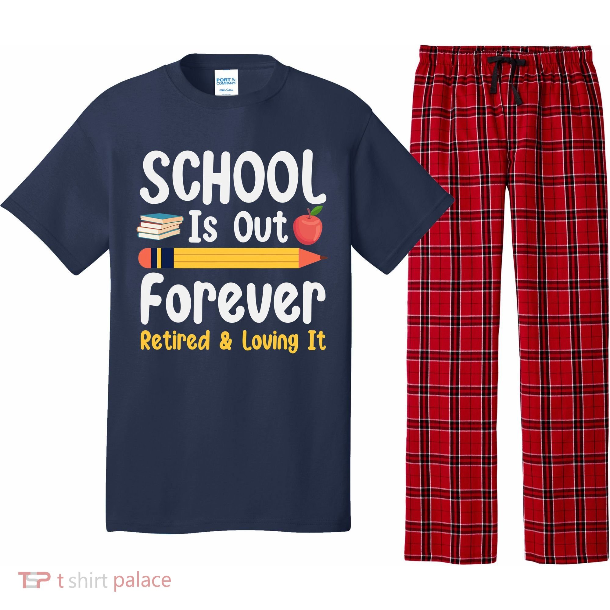 Retirement Gifts For Teacher, Schools Out Forever Retirement Pajama Set