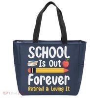 Retirement Gifts For Teacher, Schools Out Forever Retirement Tote Bag thumb 0