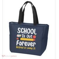 Retirement Gifts For Teacher, Schools Out Forever Retirement Tote Bag thumb 3