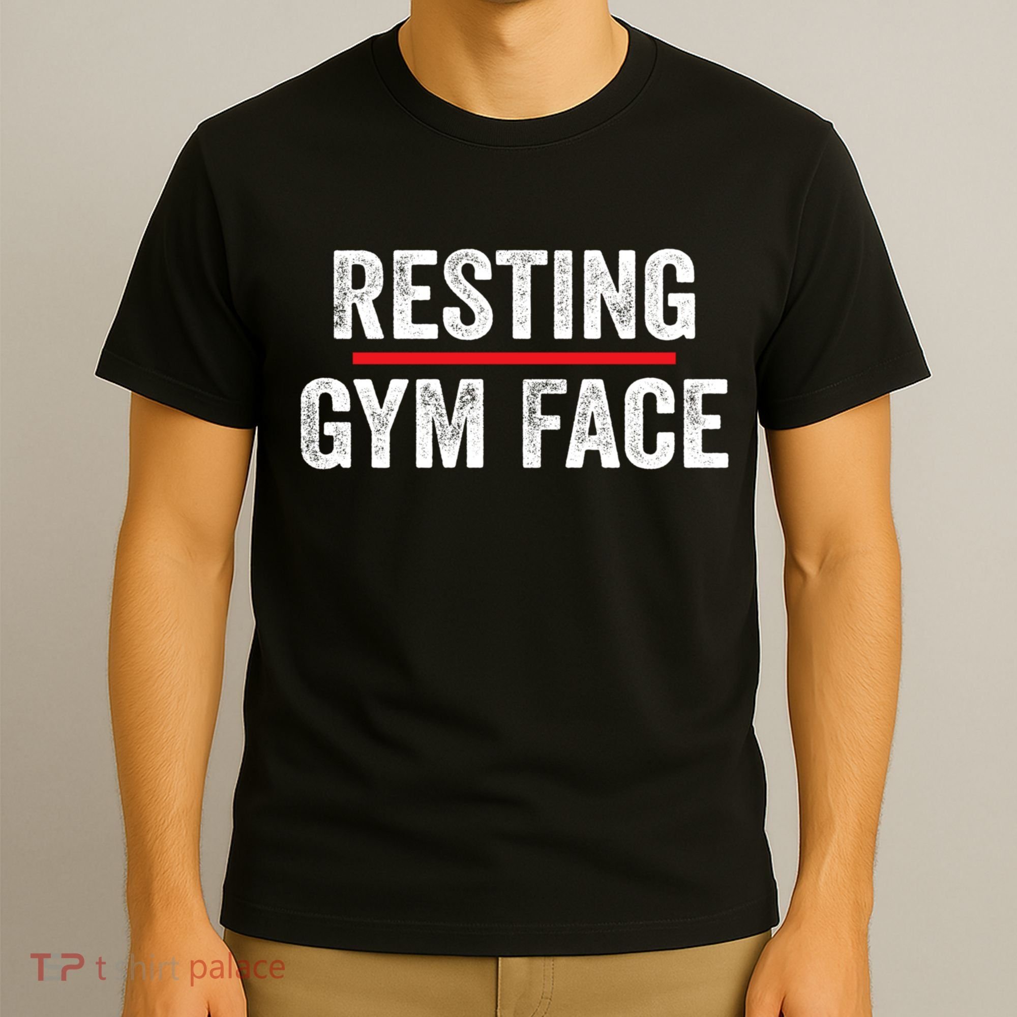 Resting Gym Face Funny Saying Workout Fitness Quotes T-Shirt