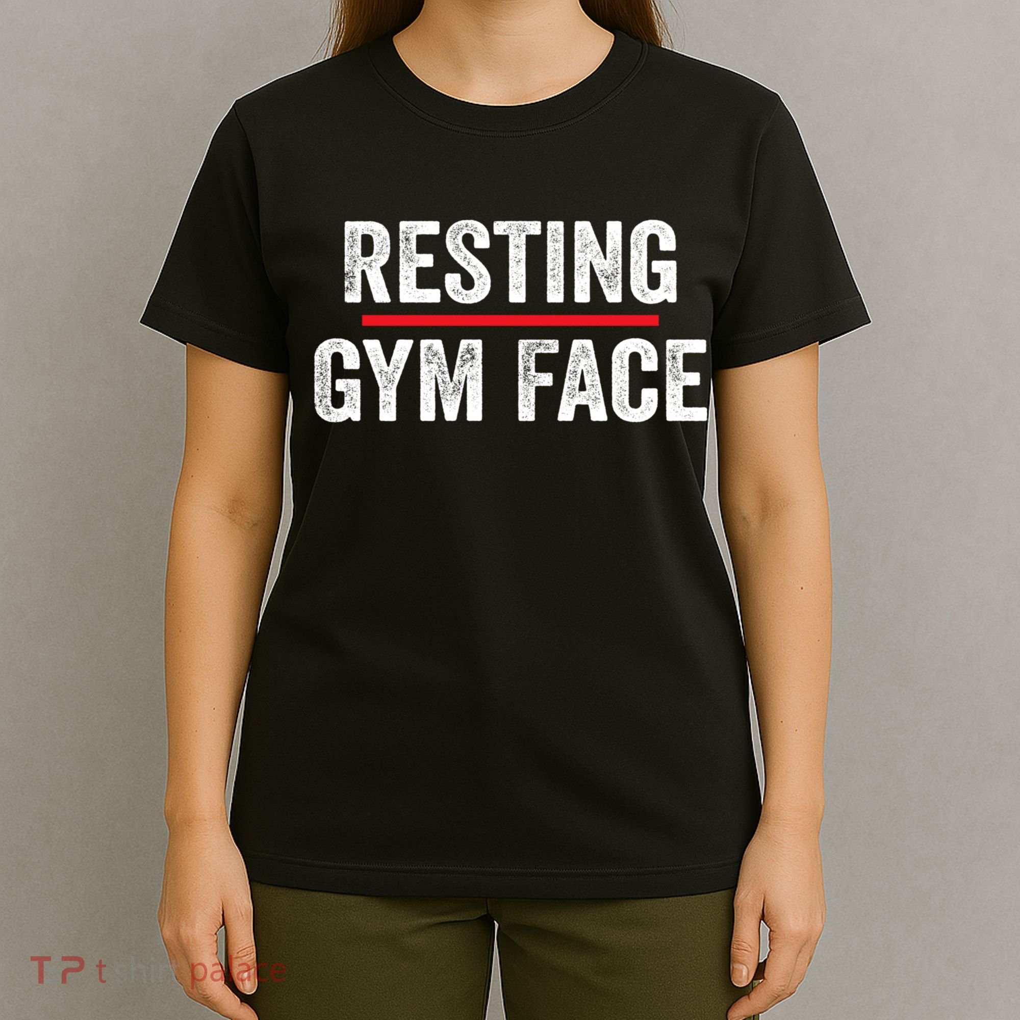 Resting Gym Face Funny Saying Workout Fitness Quotes T-Shirt