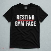 Resting Gym Face Funny Saying Workout Fitness Quotes T-Shirt thumb 5