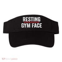 Resting Gym Face Funny Saying Workout Fitness Quotes Visor thumb 0