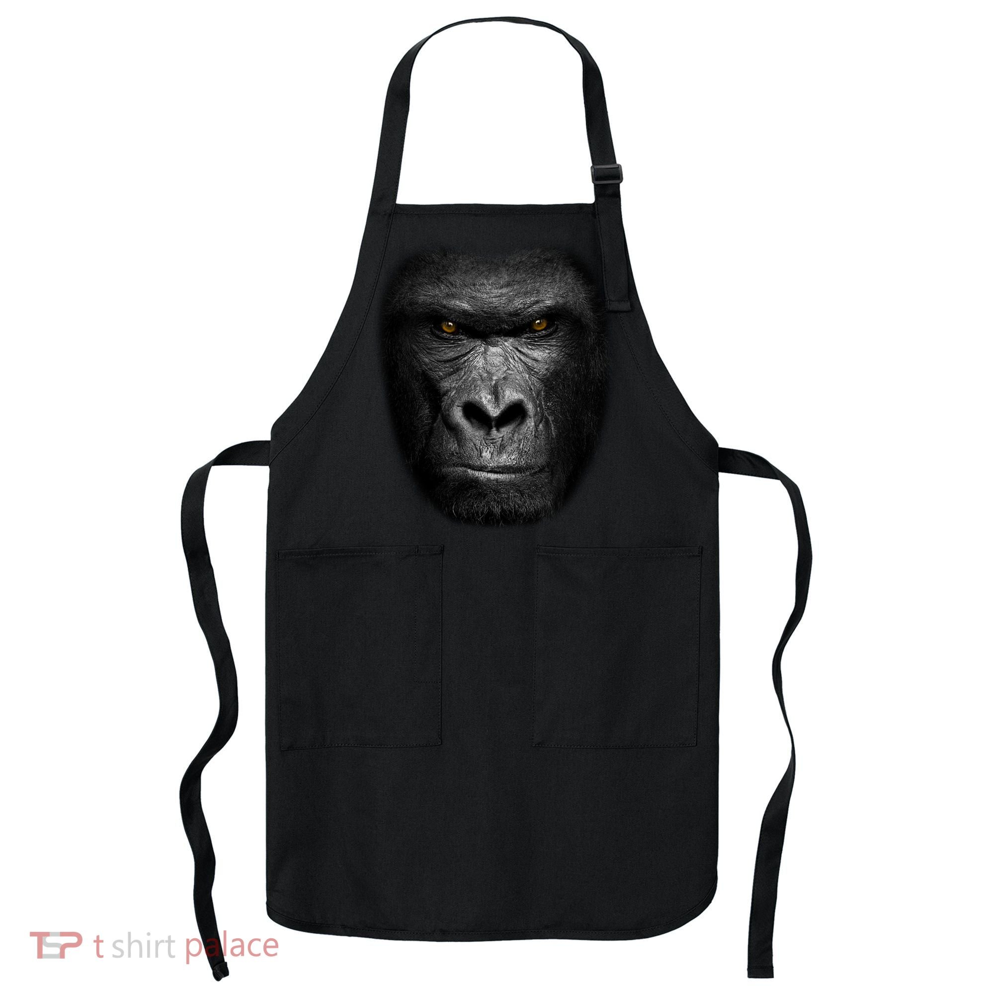 Realistic Gorilla Face Apron