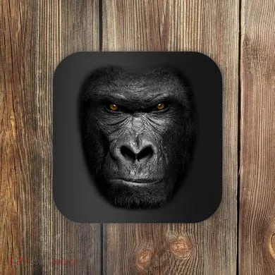 Realistic Gorilla Face Coaster