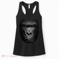 Realistic Gorilla Face Women's Tank Top thumb 0