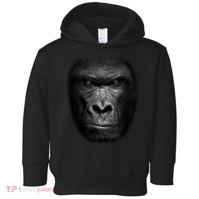 Realistic Gorilla Face Toddler Hoodie