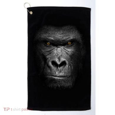 Realistic Gorilla Face Golf Towel