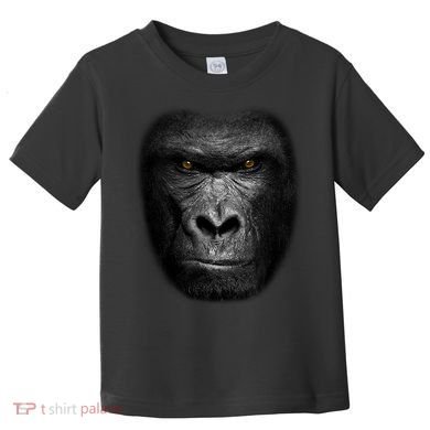 Realistic Gorilla Face Toddler T-Shirt