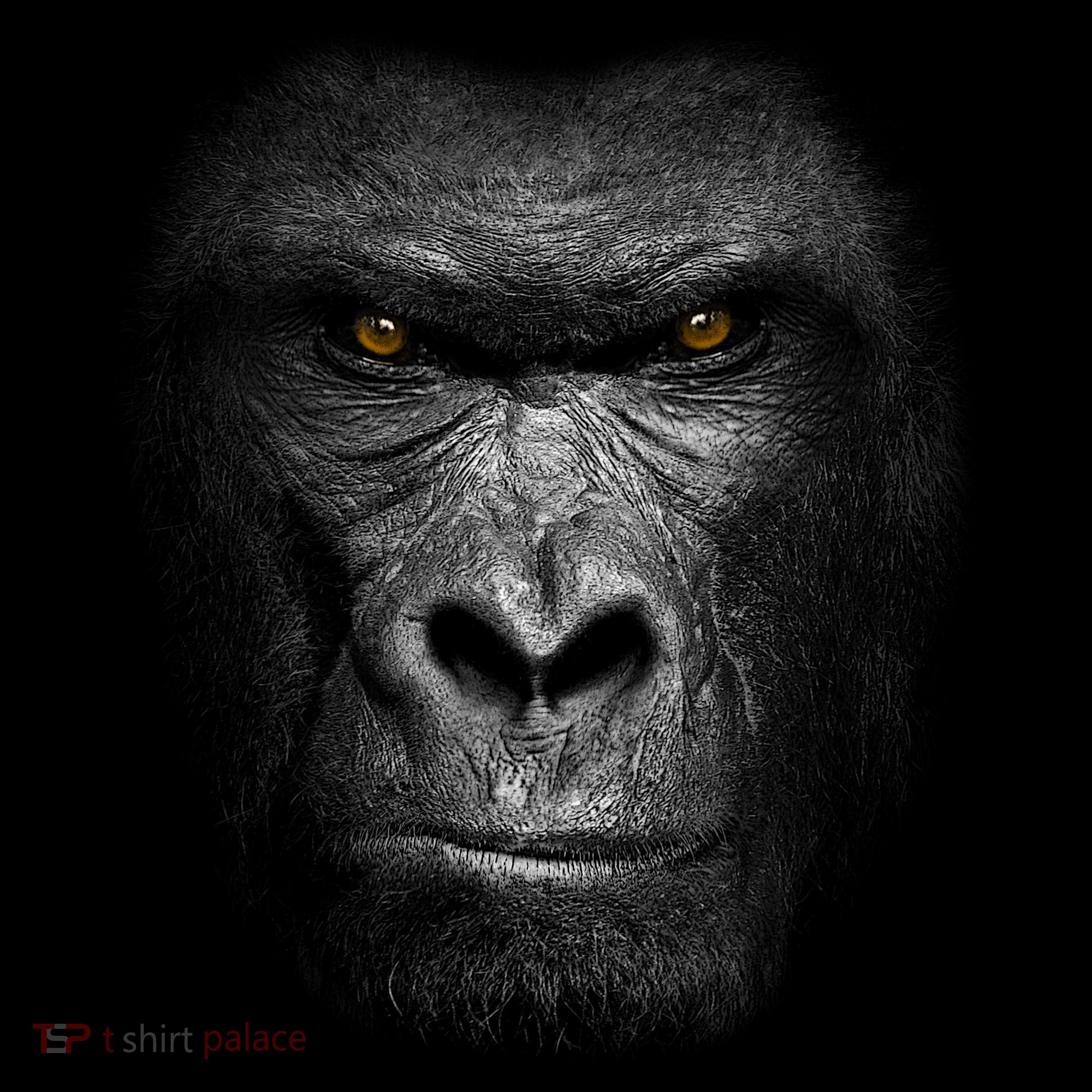 Realistic Gorilla Face Women's Long Sleeve Shirt