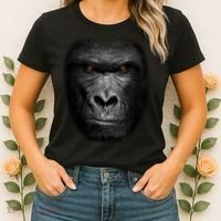 Realistic Gorilla Face Women's T-Shirt thumb 2