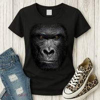 Realistic Gorilla Face Women's T-Shirt thumb 3