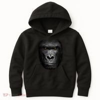 Realistic Gorilla Face Kids Hoodie thumb 0