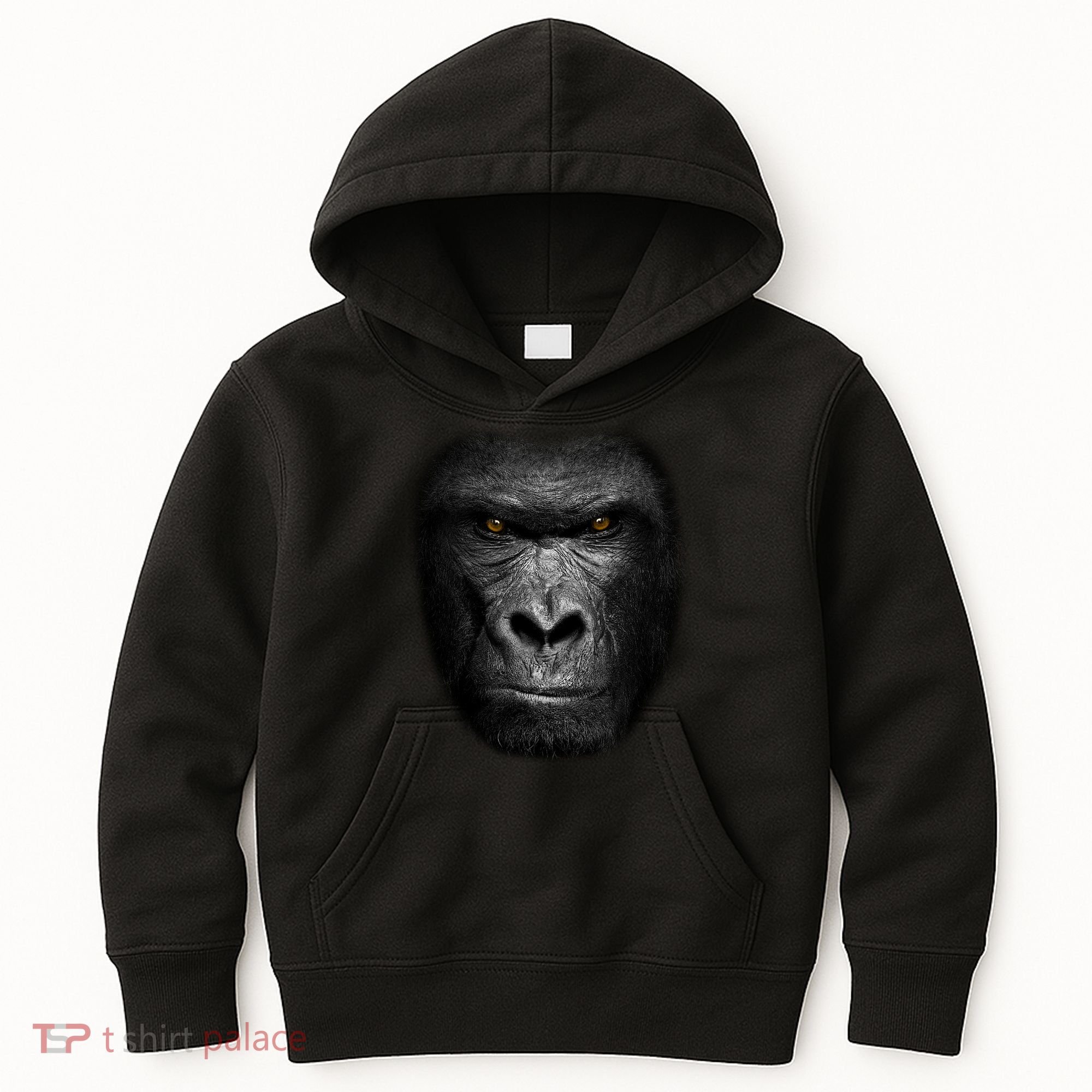 Realistic Gorilla Face Kids Hoodie
