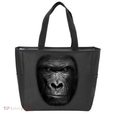 Realistic Gorilla Face Tote Bag