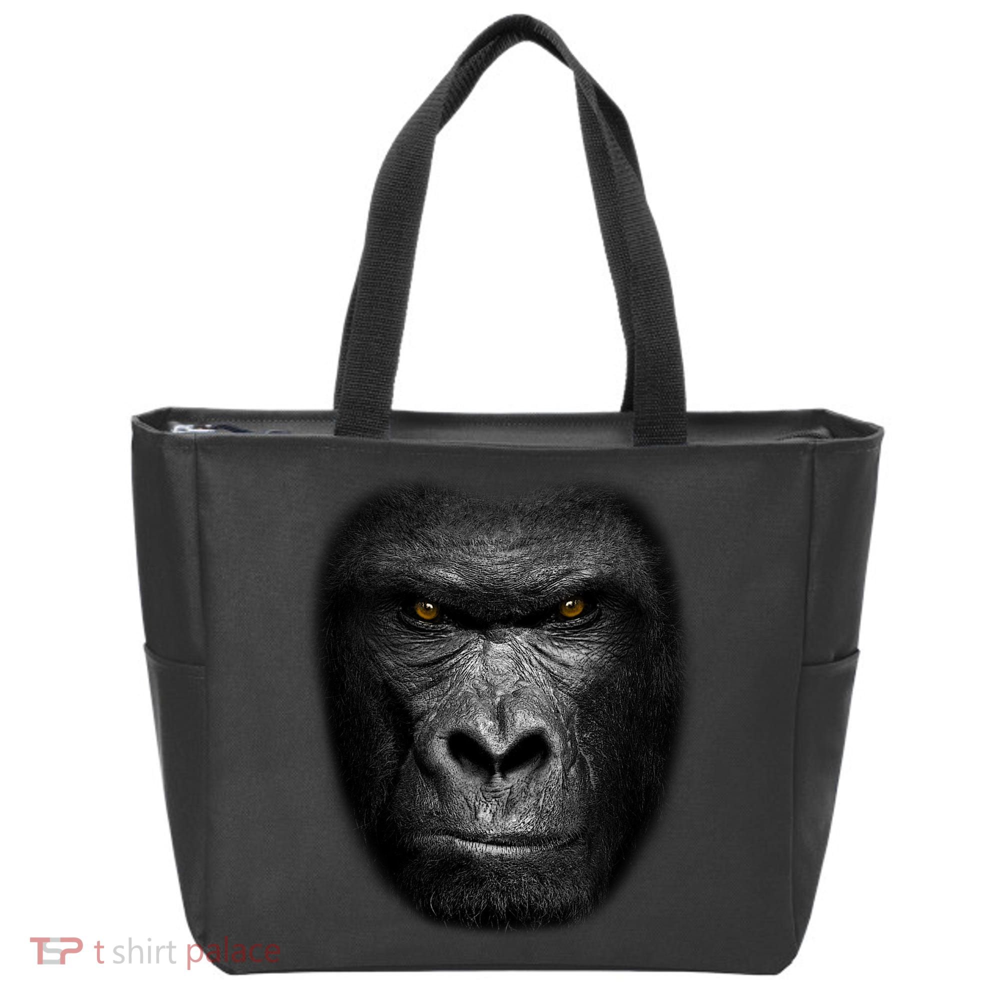 Realistic Gorilla Face Tote Bag