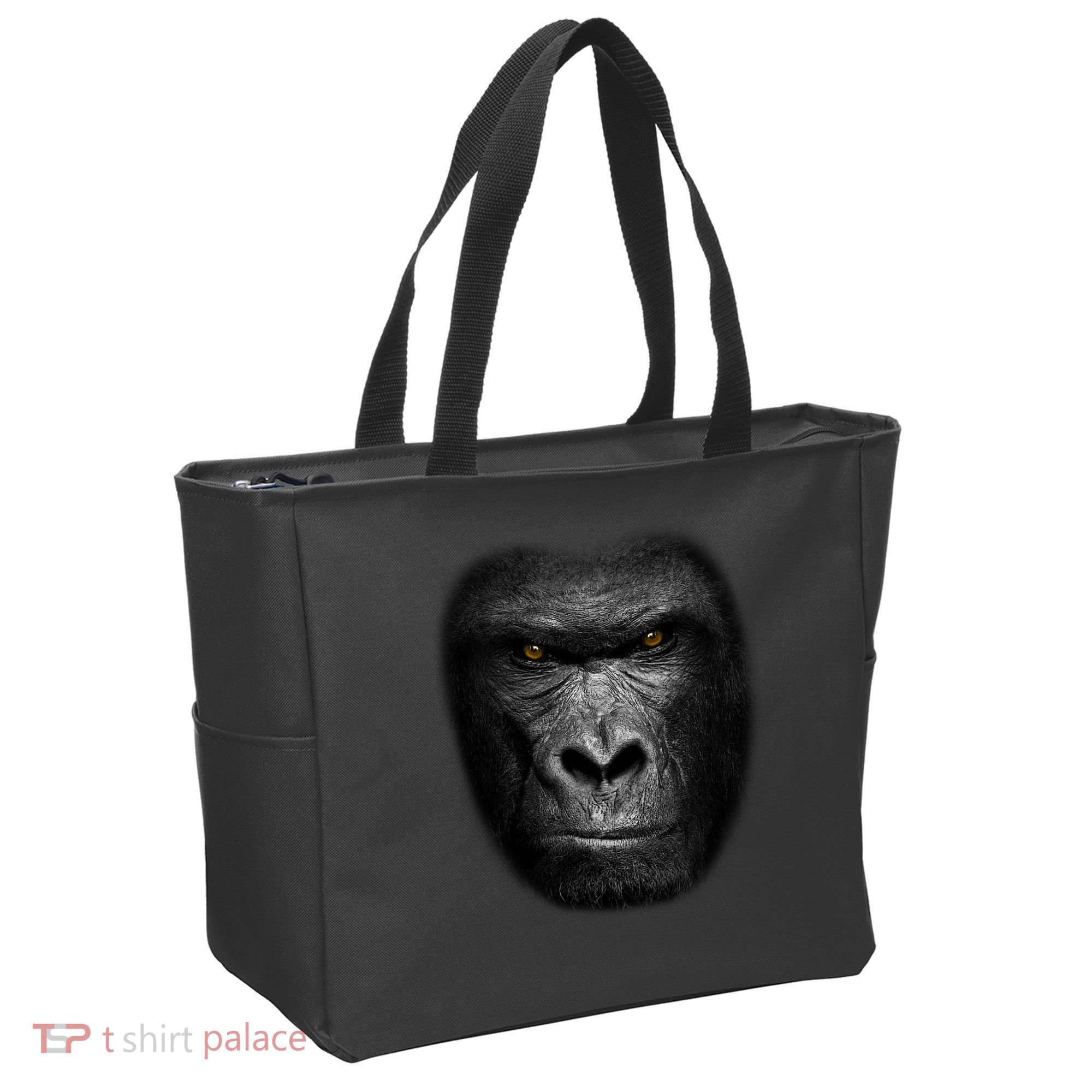 Realistic Gorilla Face Tote Bag