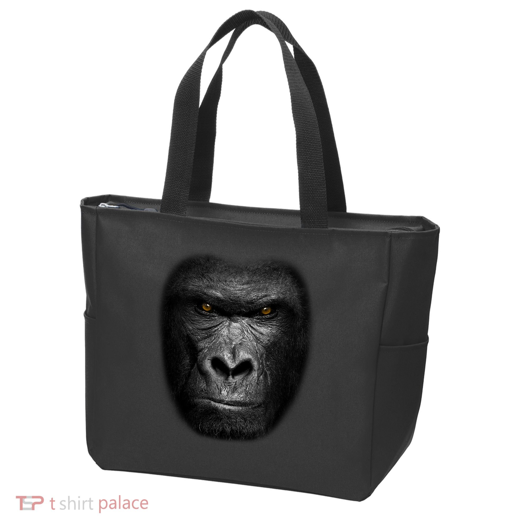 Realistic Gorilla Face Tote Bag