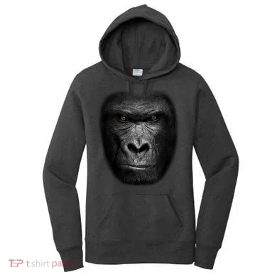 Realistic Gorilla Face Women's Hoodie