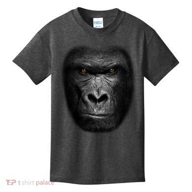 Realistic Gorilla Face Kids T-Shirt