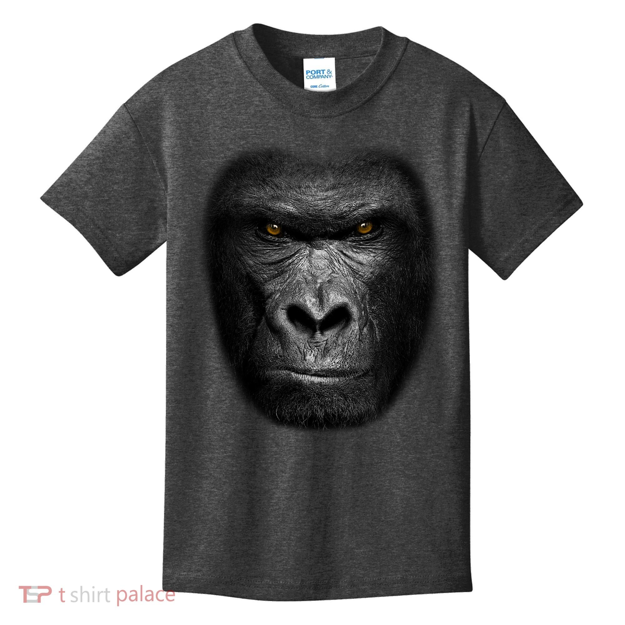 Realistic Gorilla Face Kids T-Shirt