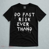 Retro Go Fast Risk Everything Funny T-Shirt thumb 5