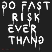 Retro Go Fast Risk Everything Funny Beanie thumb 2