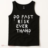 Retro Go Fast Risk Everything Funny Tank Top thumb 2