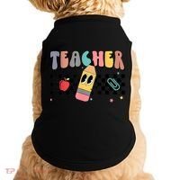 Retro Groovy Funny Math Teacher Happy 100 Days Of School Gift Doggie Tank thumb 0