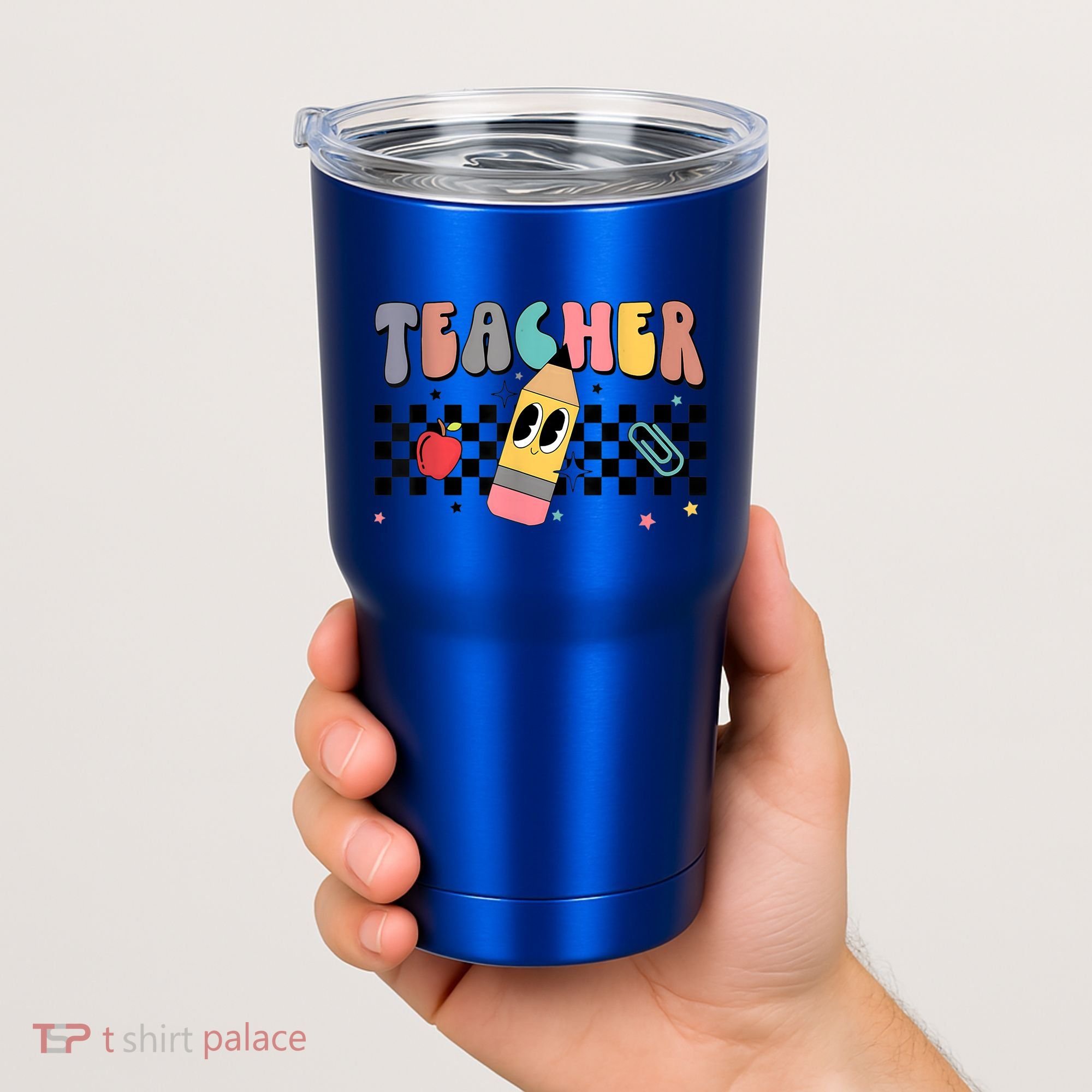 Retro Groovy Funny Math Teacher Happy 100 Days Of School Gift Tumbler