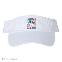 Retro Groovy Fourth 4th Of July Smile For Mom American Mama Visor thumb 0