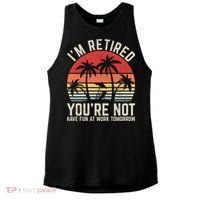 Retirement Gift For Retired Retirement Gift Funny Retirement Ladies PosiCharge Tri-Blend Wicking Tank thumb 0