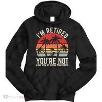 Retirement Gift For Retired Retirement Gift Funny Retirement Tie Dye Hoodie thumb 0