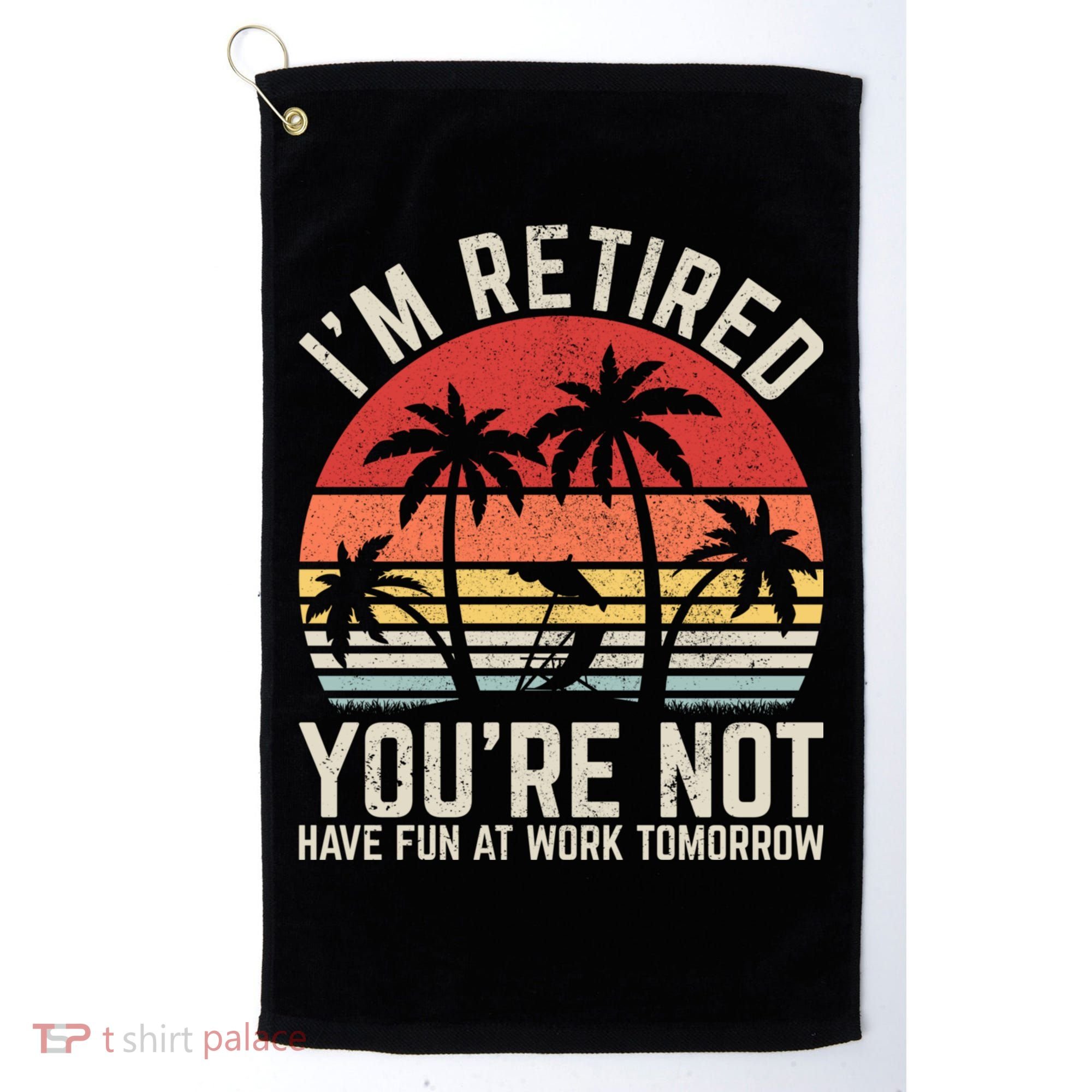 Retirement Gift For Retired Retirement Gift Funny Retirement Golf Towel