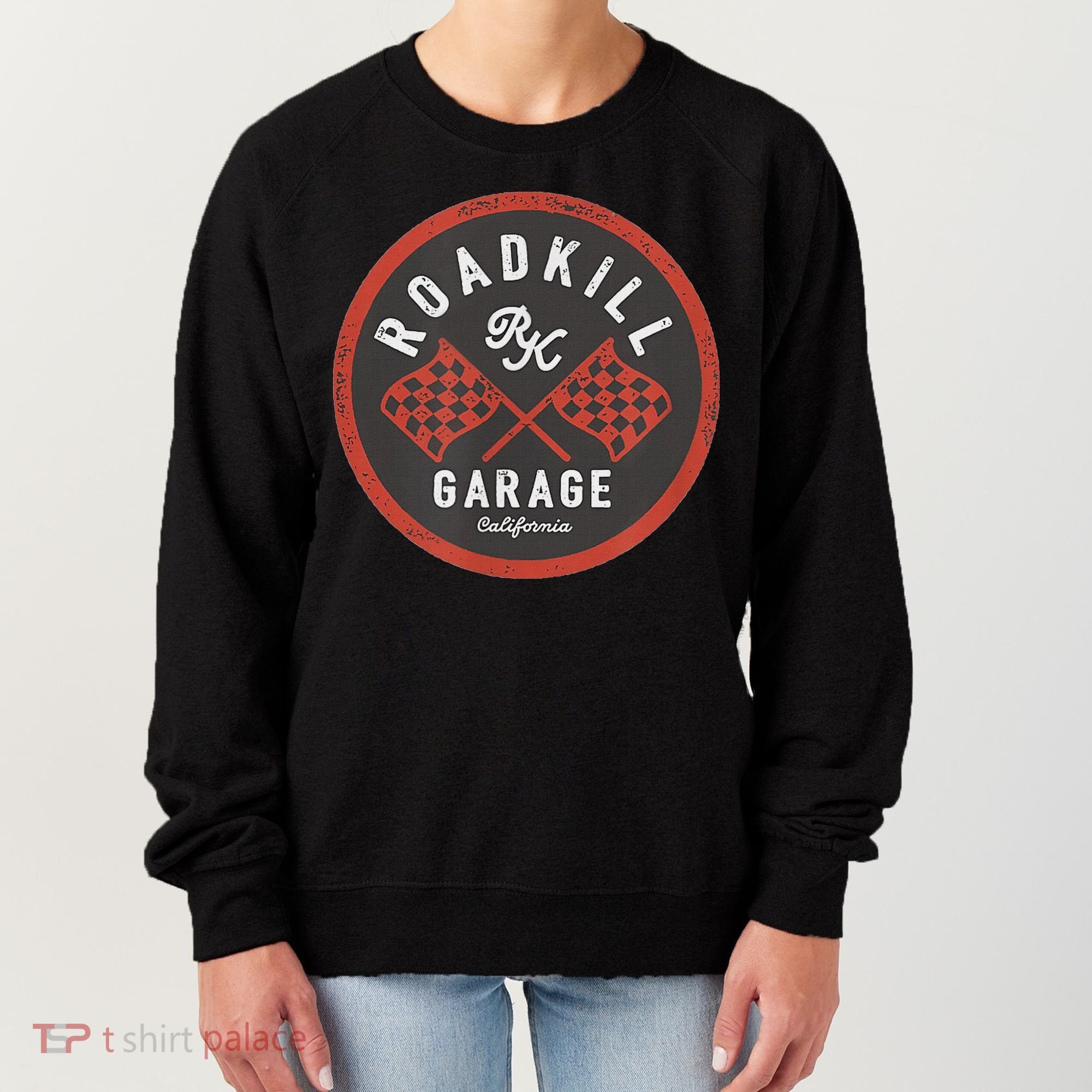 Roadkill Garage Flags Women's Sweatshirt