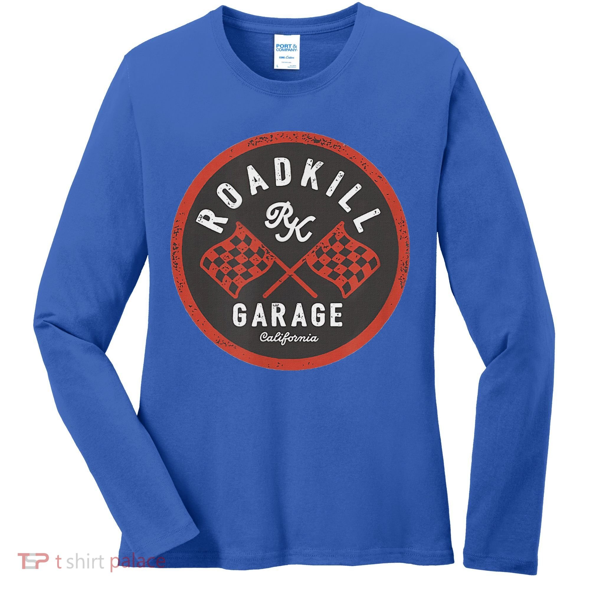 Roadkill Garage Flags Women's Long Sleeve Shirt