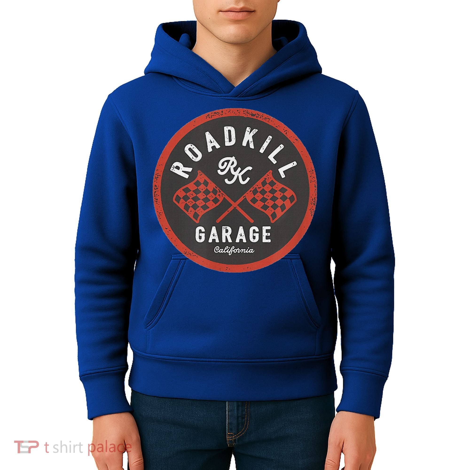Roadkill Garage Flags Kids Hoodie