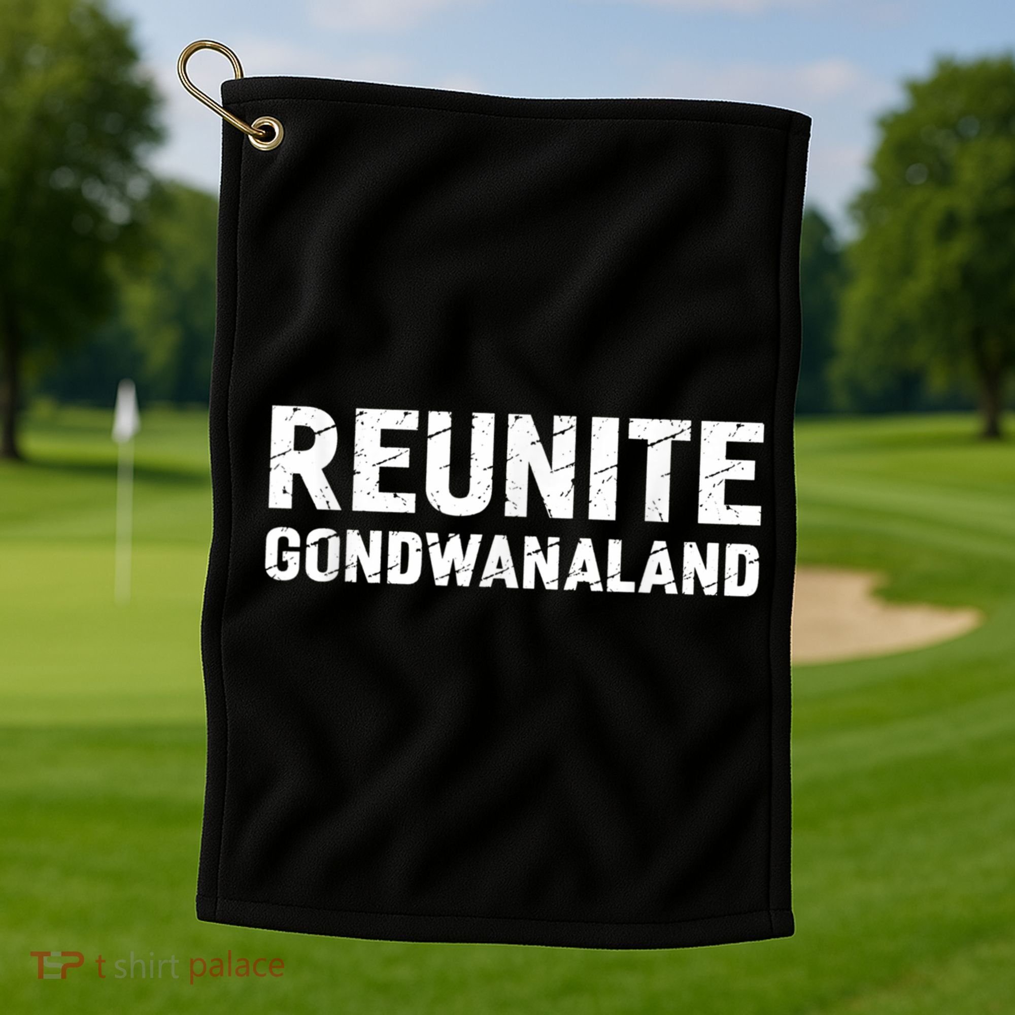 Reunite Gondwanaland Funny Geology Geologist Science Golf Towel