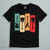 Retro Guitars Guitarist Electric Bass Guitar Rock Music T-Shirt thumb 5