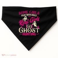 Real Go Ghost Hunting Ghosts Paranormal Researcher USA-Made Doggie Bandana thumb 0