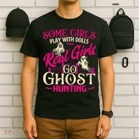 Real Go Ghost Hunting Ghosts Paranormal Researcher T-Shirt thumb 6