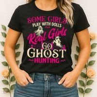 Real Go Ghost Hunting Ghosts Paranormal Researcher Women's T-Shirt thumb 2