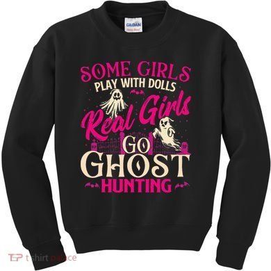 Real Go Ghost Hunting Ghosts Paranormal Researcher Kids Sweatshirt