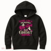 Real Go Ghost Hunting Ghosts Paranormal Researcher Kids Hoodie thumb 0