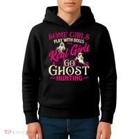 Real Go Ghost Hunting Ghosts Paranormal Researcher Kids Hoodie thumb 4