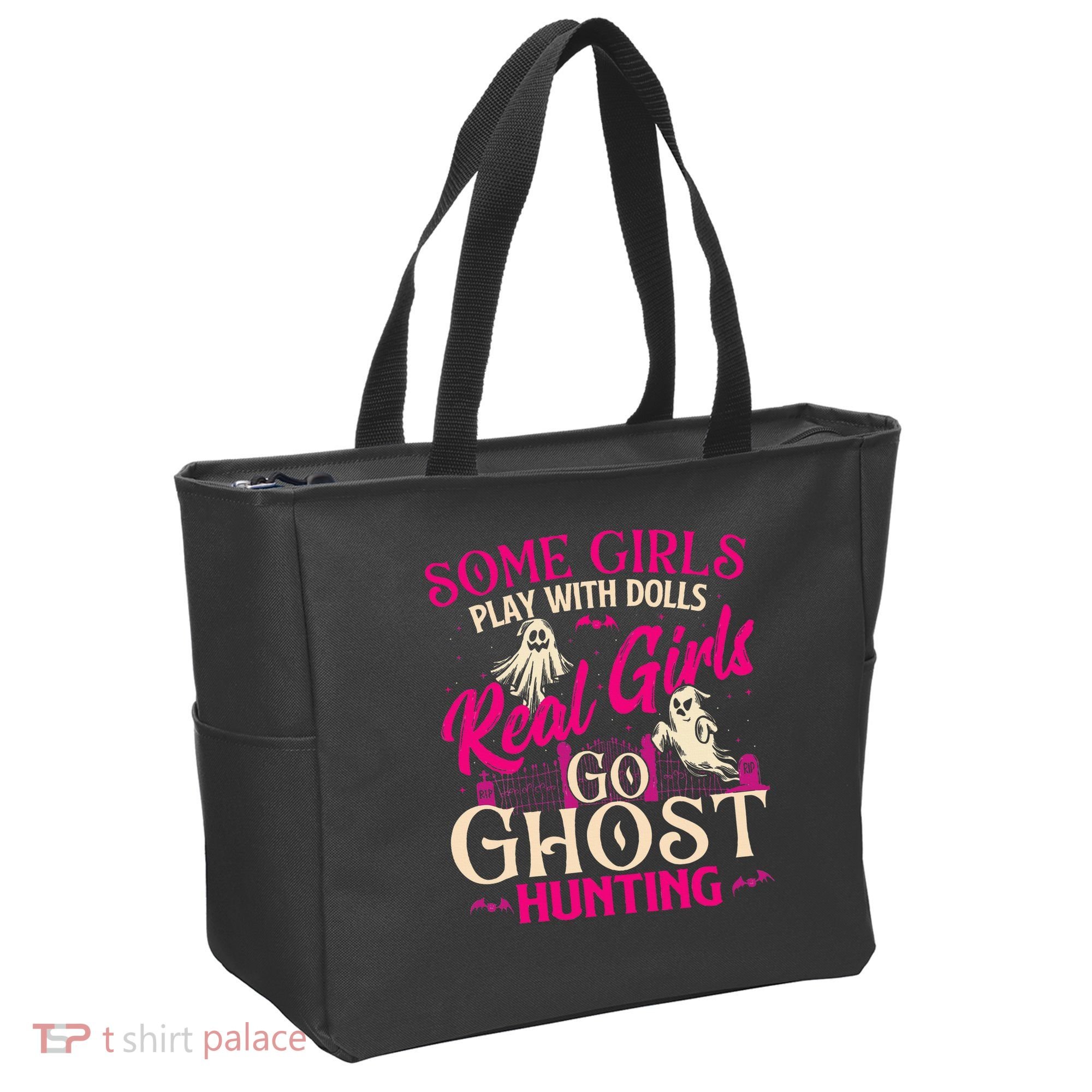 Real Go Ghost Hunting Ghosts Paranormal Researcher Tote Bag