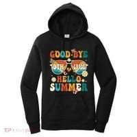 Retro Groovy Goodbye 9th Grade Graduation Hello Summer Funny Gift Women's Hoodie thumb 0