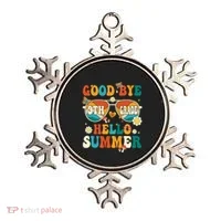 Retro Groovy Goodbye 9th Grade Graduation Hello Summer Funny Gift Ornament thumb 0