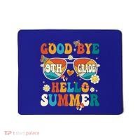 Retro Groovy Goodbye 9th Grade Graduation Hello Summer Funny Gift Mousepad thumb 0